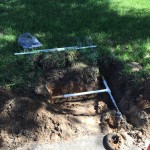 Pipe break cleanly and nicely repaired.