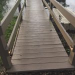 Deck lights installed on dock, tested and working.
